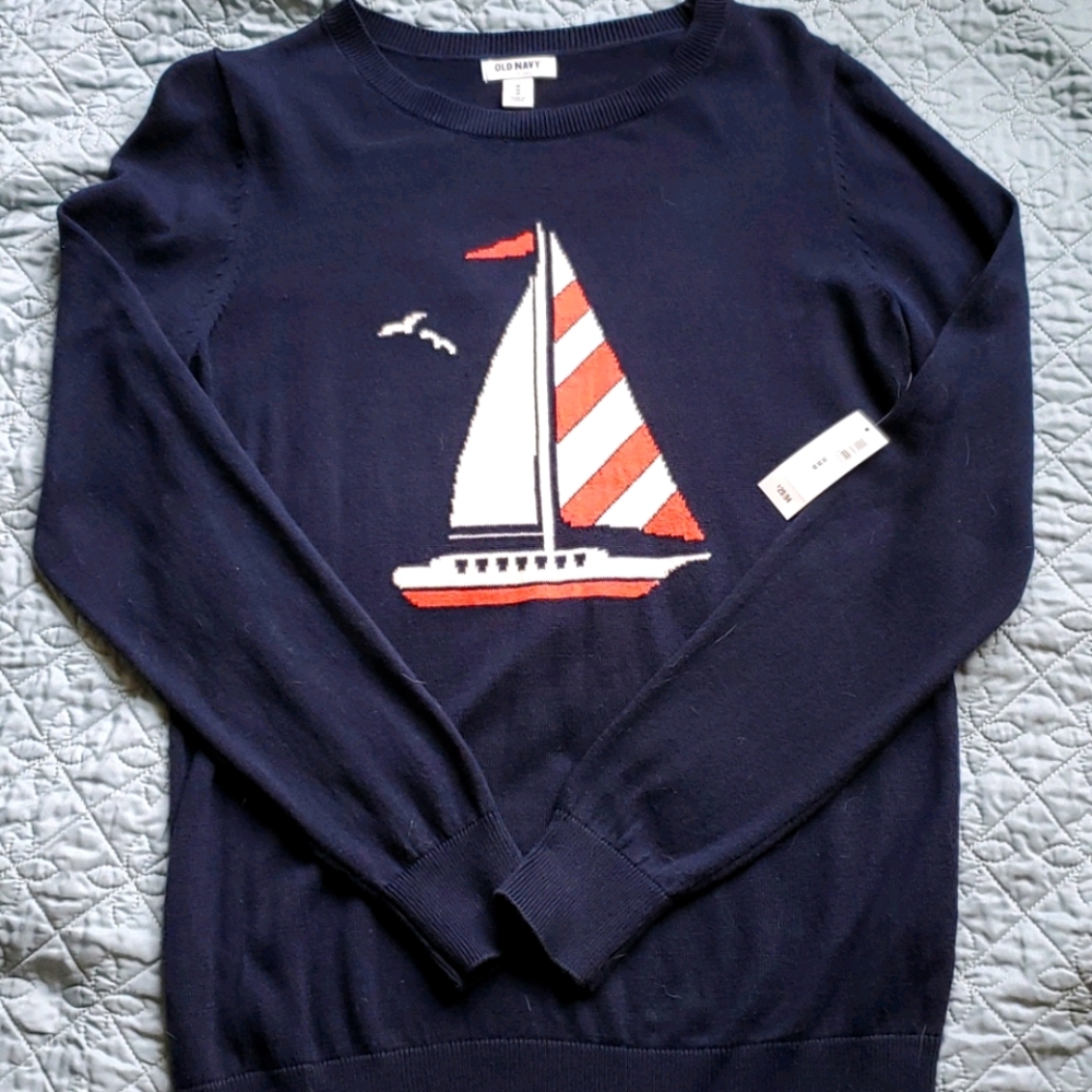Old Navy sailboat sweater